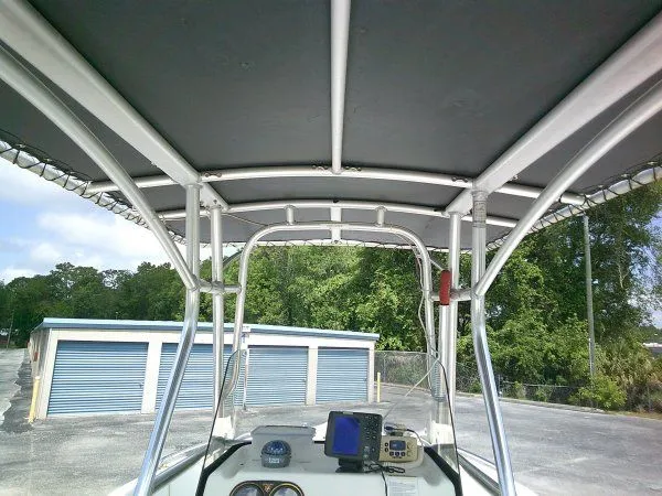 Slide: The Image of Interior view of a 2007 Century 2001SV boat with navigation system. - 8