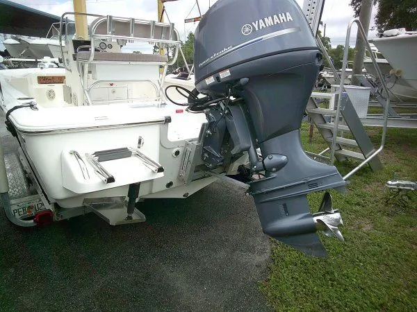Slide: The Image of 2016 Tidewater 1910 Bay Max with Yamaha outboard motor. - 5