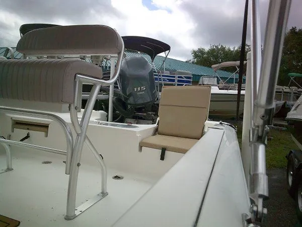 Slide: The Image of 2016 Tidewater 1910 Bay Max boat with outboard motor. - 7