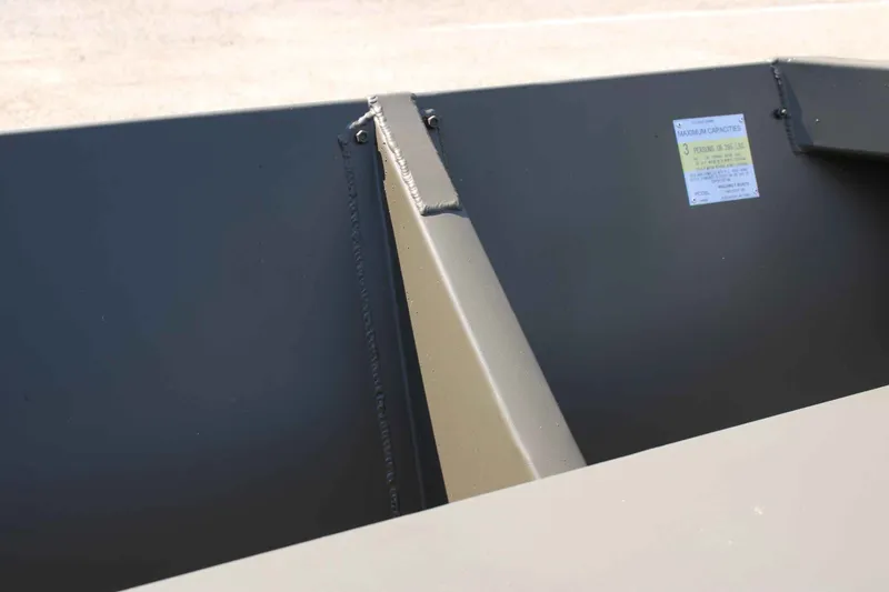 Slide: The Image of Close-up of WeldBilt 1448V boat interior, year 2026. - 11
