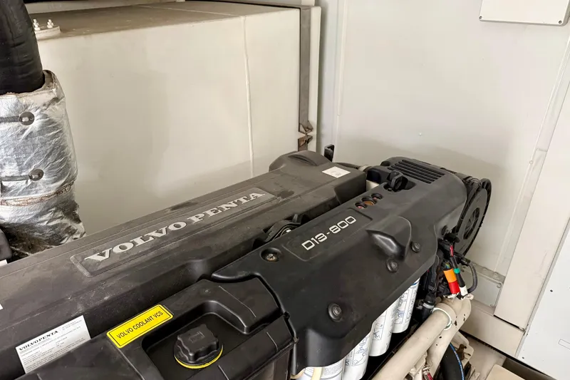 Slide: The Image of Volvo Penta D13-800 engine in a 2020 Azimut Magellano 66 yacht. - 83