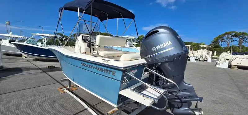 Slide: The Image of 2021 Grady-White Fisherman 180 boat with Yamaha engine at the dock. - 3