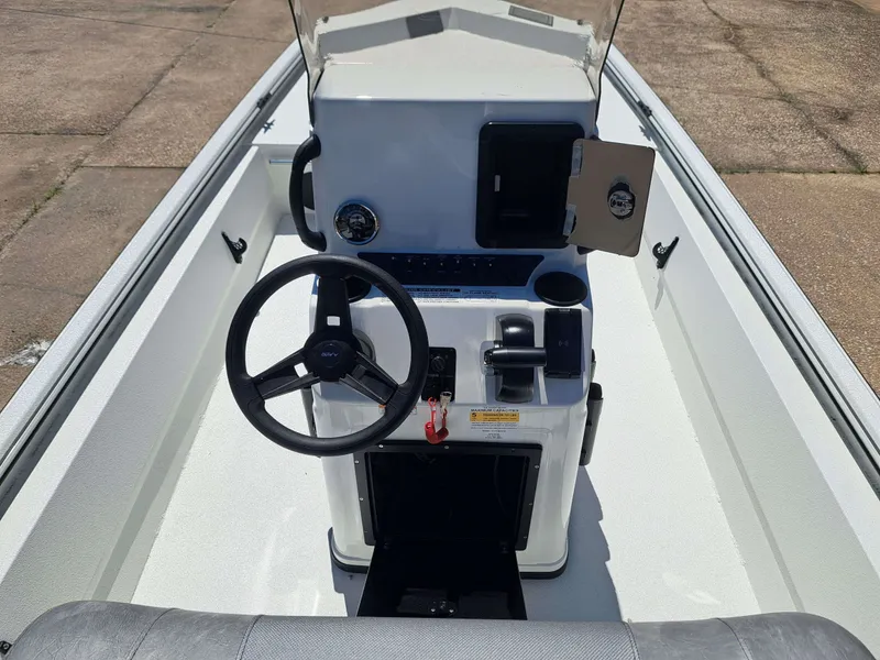 Slide: The Image of Interior view of Avid 18CC ROGUE boat, model year 2026. - 13