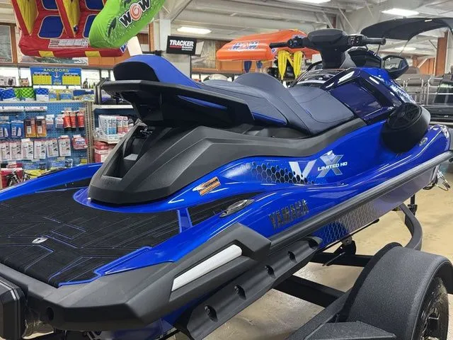 Slide: The Image of 2026 Yamaha WaveRunner VX Limited HO in a showroom. - 5