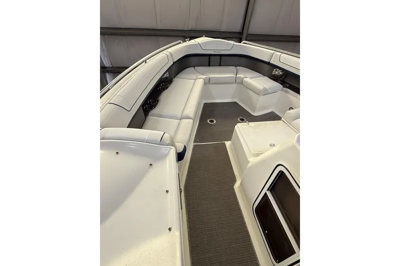 Slide: The Image of 2016 Formula 350 Crossover Bowrider interior with spacious seating and modern design. - 22