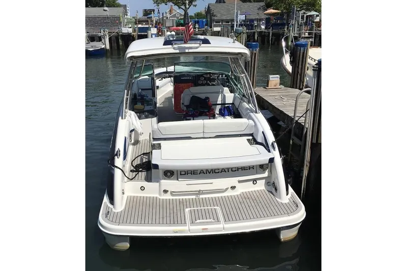 Slide: The Image of 2016 Formula 350 Crossover Bowrider docked, rear view. - 7