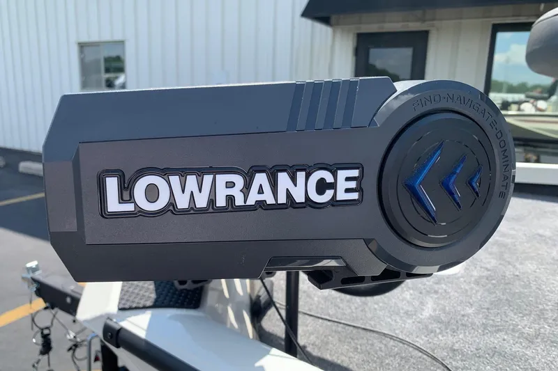 Slide: The Image of Lowrance device on 2026 Ranger RT188P boat, featuring navigation technology. - 5