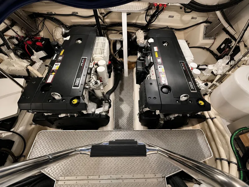 Slide: The Image of Engine room of 2011 Formula 45 Yacht with dual engines. - 9