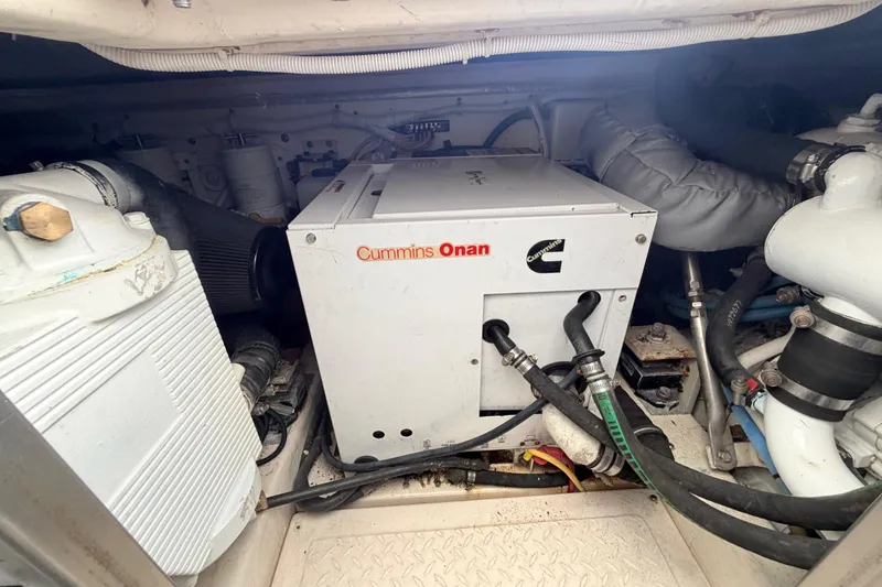 Slide: The Image of Engine room of 2013 Tiara Yachts 3600 Coronet with Cummins Onan generator. - 55