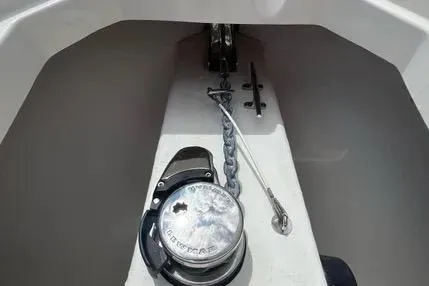 Slide: The Image of 2020 Cobia 350 Center Console anchor chain and windlass system. - 5
