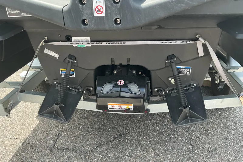 Slide: The Image of Rear view of 2023 Sea-Doo Switch Sport Compact, showcasing engine and components. - 6