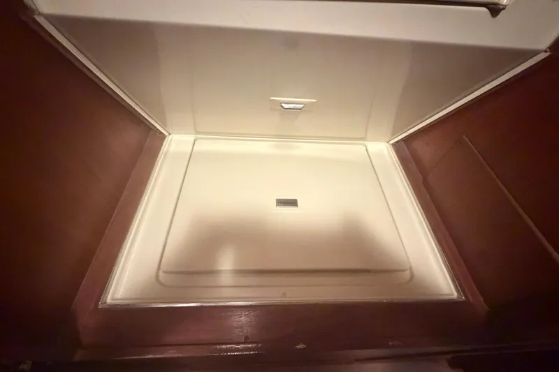 Slide: The Image of Interior storage compartment of 1985 Hatteras 52 Convertible yacht. - 37