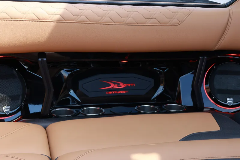 Slide: The Image of 2024 Centurion Ri265 interior with premium leather seats and advanced audio system. - 20