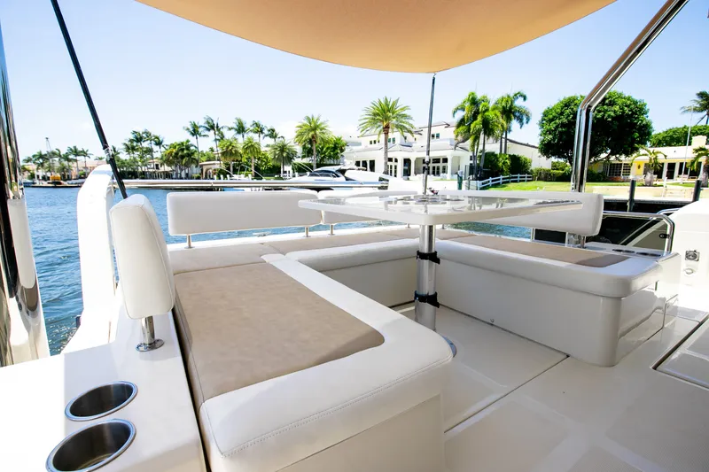 Slide: The Image of Luxurious seating area on a 2017 Aquila 44 Yacht. - 29