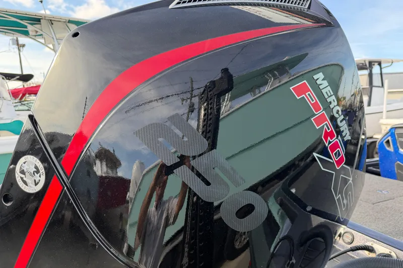 Slide: The Image of Mercury Pro XS 250 outboard motor on 2022 Ranger Z520R Cup-Equipped boat. - 111