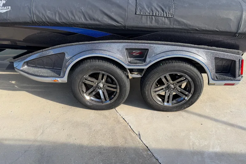 Slide: The Image of 2022 Ranger Z520R Cup-Equipped trailer with dual wheels and sleek design. - 120
