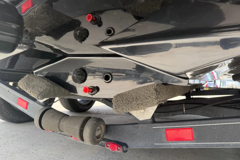 Slide: The Image of 2022 Ranger Z520R Cup-Equipped boat trailer detail with red and black fittings. - 3