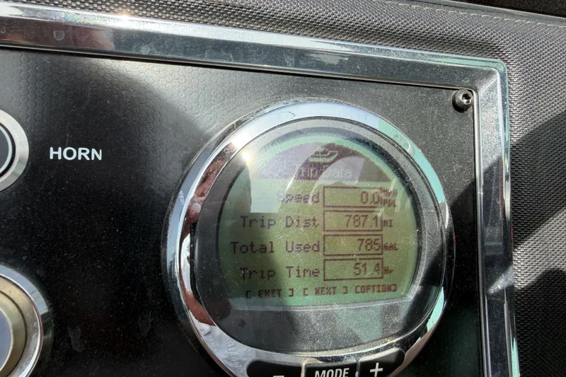 Slide: The Image of Dashboard of 2022 Ranger Z520R Cup-Equipped showing trip data and controls. - 31