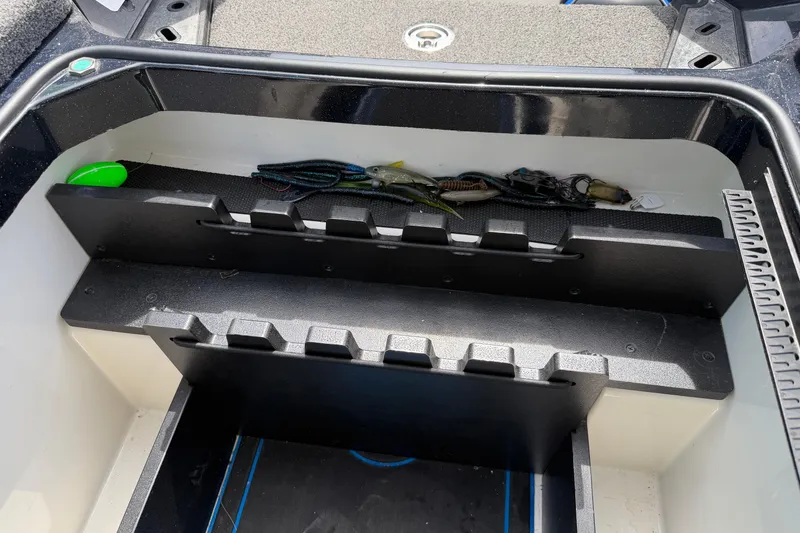 Slide: The Image of 2022 Ranger Z520R Cup-Equipped boat storage with fishing lures and tackle. - 47