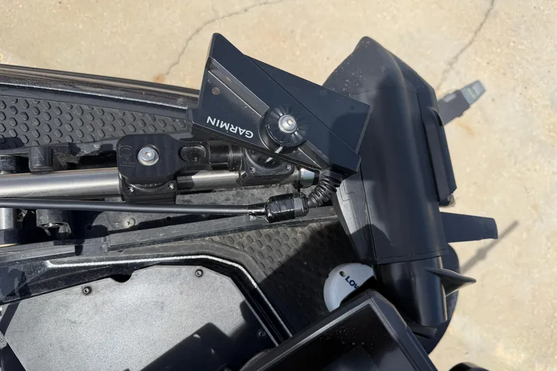 Slide: The Image of Close-up of Garmin equipment on 2022 Ranger Z520R Cup-Equipped boat. - 55