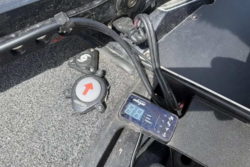 Slide: The Image of Control panel of 2022 Ranger Z520R Cup-Equipped boat with digital display and wiring. - 57
