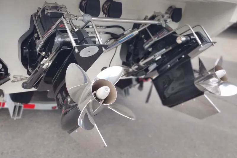 Slide: The Image of 2006 Formula 353 FASTech boat propellers and outdrives, showcasing marine engineering. - 11