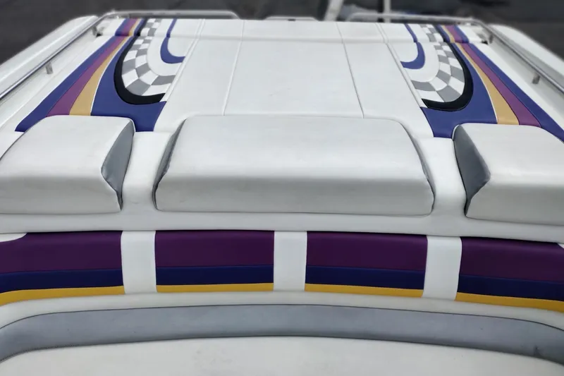 Slide: The Image of 2006 Formula 353 FASTech boat with colorful upholstery design. - 17