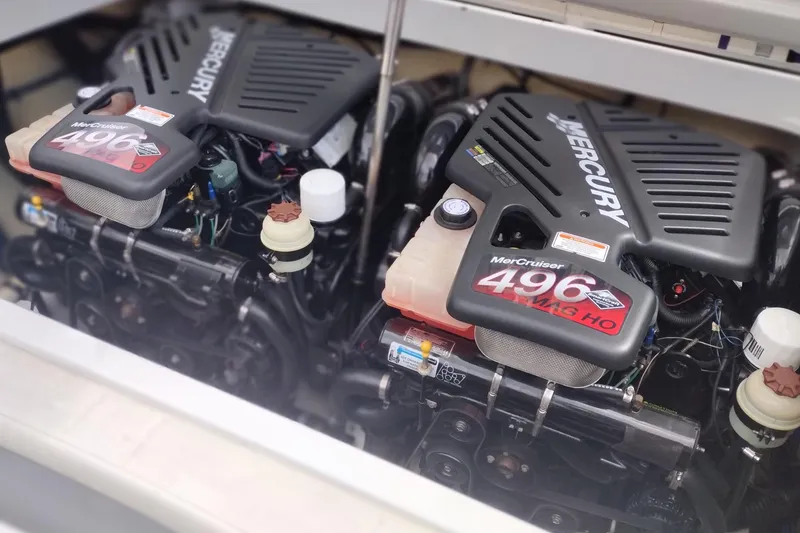 Slide: The Image of Twin MerCruiser 496 MAG HO engines in a 2006 Formula 353 FASTech boat. - 30