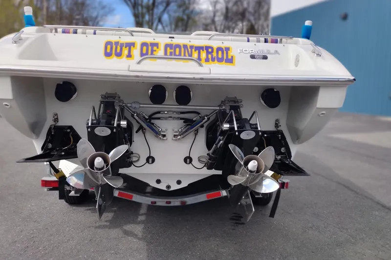 Slide: The Image of Rear view of 2006 Formula 353 FASTech boat with dual propellers. - 6