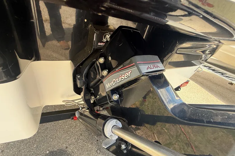 Slide: The Image of Rear view of 2012 Chaparral 18 H2O Sport with MerCruiser Alpha One drive. - 5