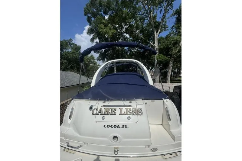 Slide: The Image of 2005 Sea Ray Sundancer 280 boat named "Care Less" docked in Cocoa, FL. - 93