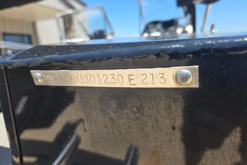 Slide: The Image of 2013 Tracker Pro Guide V-175 Combo boat identification plate with serial number. - 13