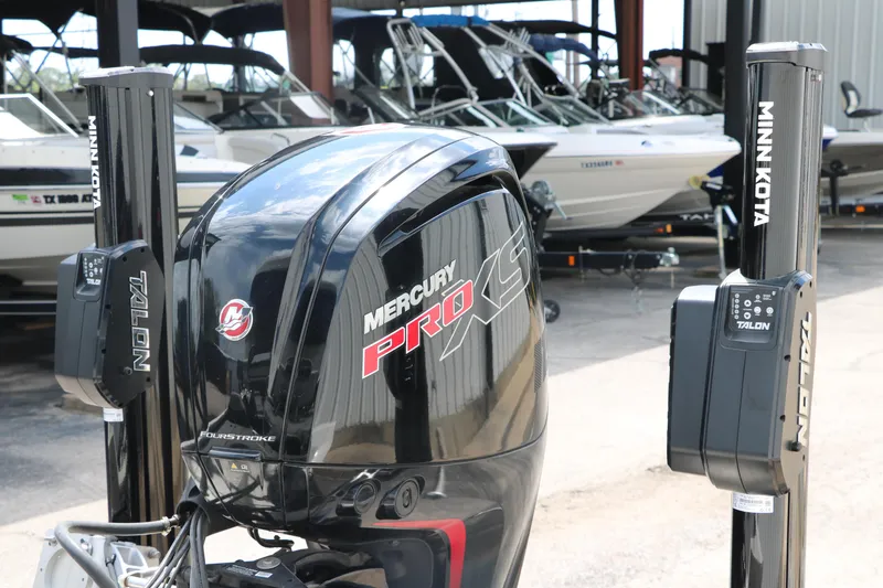 Slide: The Image of 2018 Tracker Pro Team 195 TXW boat with Mercury Pro XS engine and Minn Kota Talon anchors. - 26