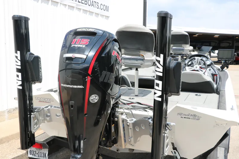Slide: The Image of 2018 Tracker Pro Team 195 TXW 40th Anniversary Edition boat with Mercury 115 Pro motor. - 3