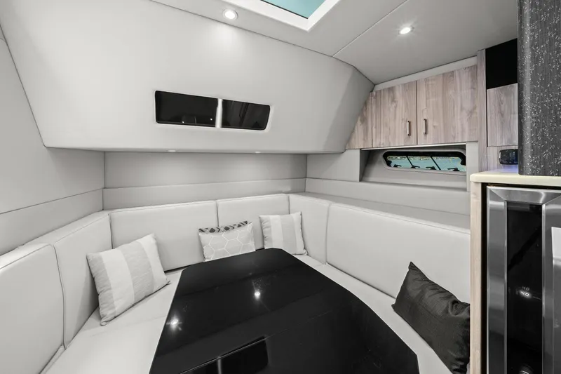 Slide: The Image of Luxurious interior of 2025 Formula 500 Super Sport Crossover with modern seating and sleek design. - 43