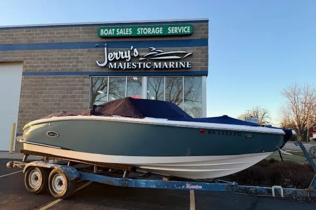 Slide: The Image of 2022 Cobalt CS22 boat on trailer at Jerry's Majestic Marine dealership. - 5