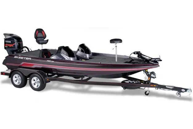The Image of Manufacturer Provided Image: 2014 Skeeter TZX 195 bass boat with Yamaha outboard motor on trailer. - 0