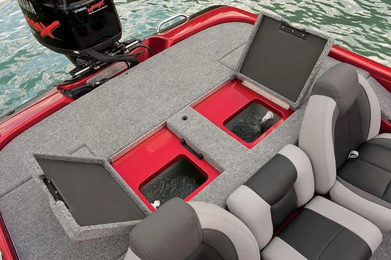 Slide: The Image of Manufacturer Provided Image: 2014 Skeeter TZX 195 boat with open storage compartments and seating. - 6