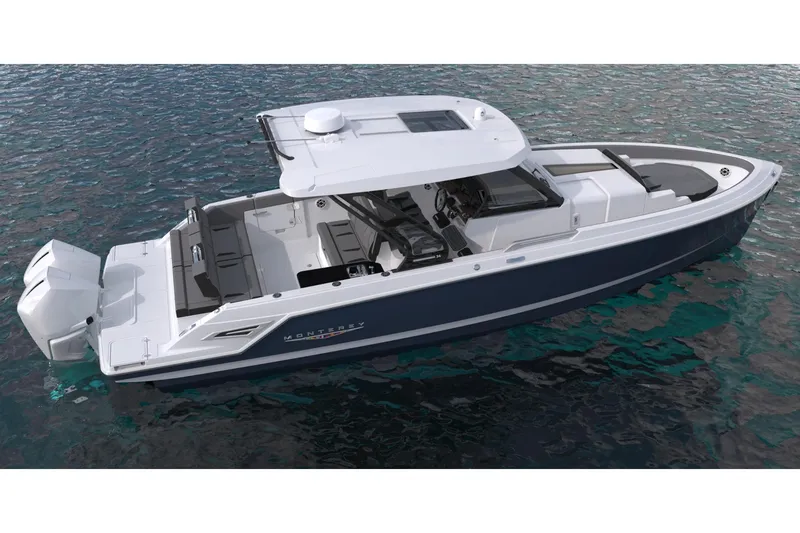 The Image of 2027 Monterey boat on water, featuring sleek design and modern amenities. - 0