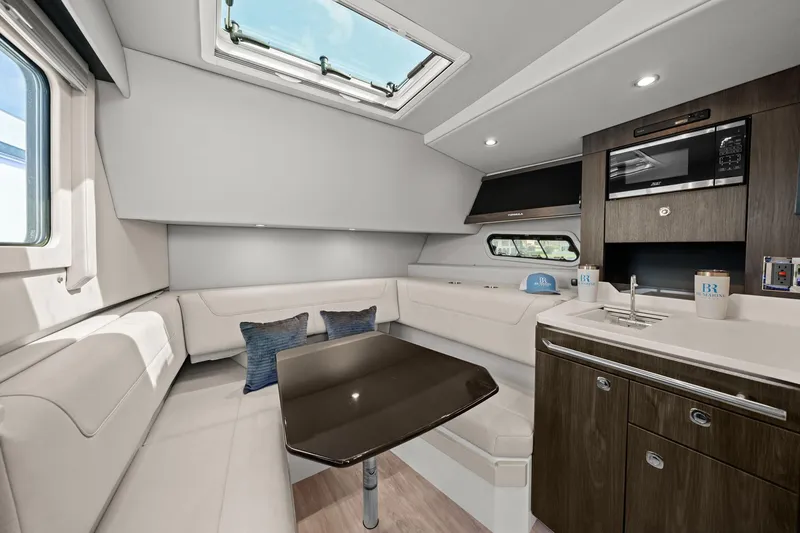 Slide: The Image of Luxurious interior of 2025 Formula 400 Super Sport Crossover yacht with modern amenities. - 44