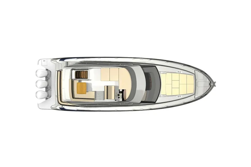 Slide: The Image of Manufacturer Provided Image: Top view of 2026 Regal 42 FXO yacht layout with spacious deck and seating areas. - 12