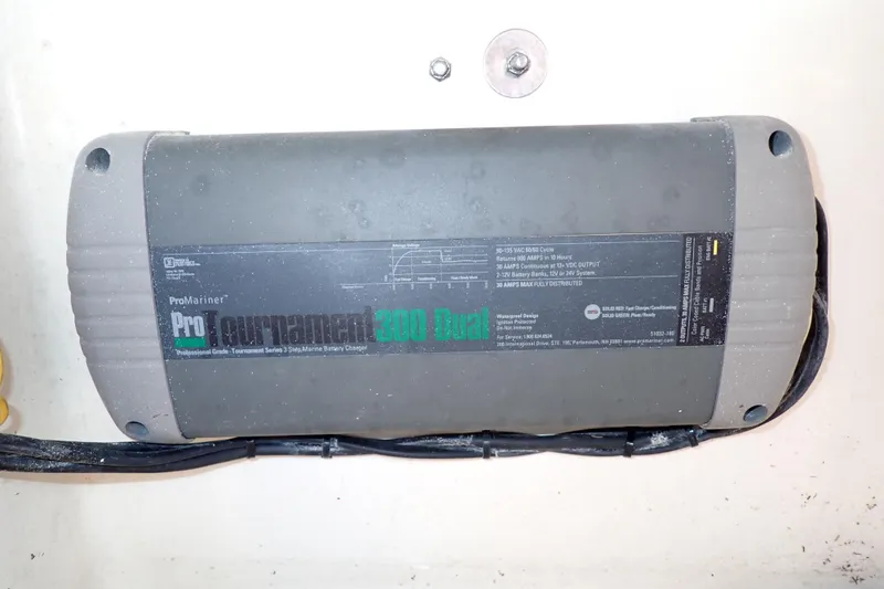 Slide: The Image of ProMariner ProTournament 300 Dual marine battery charger on 2015 Century 2301 Center Console. - 44