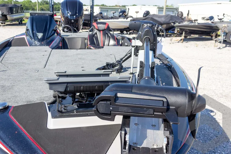 Slide: The Image of 2026 Skeeter ZXE20 boat with advanced trolling motor and spacious deck. - 17