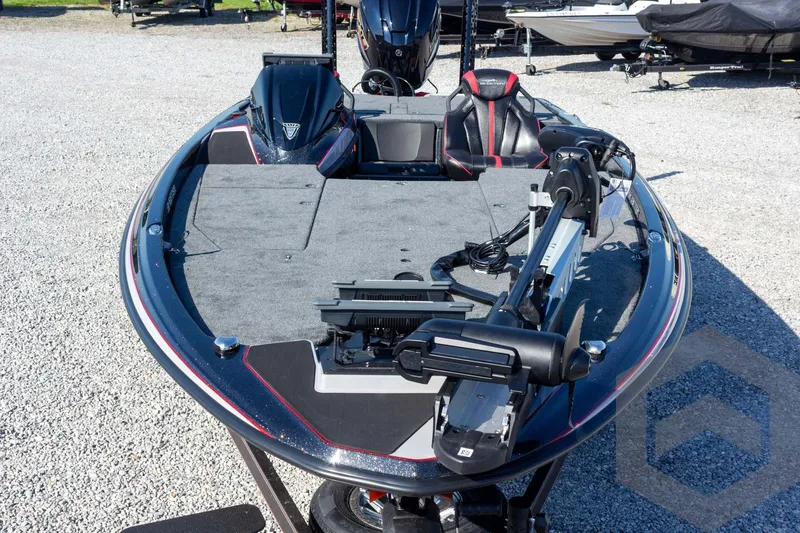 Slide: The Image of 2026 Skeeter ZXE20 fishing boat with advanced trolling motor and spacious deck. - 6