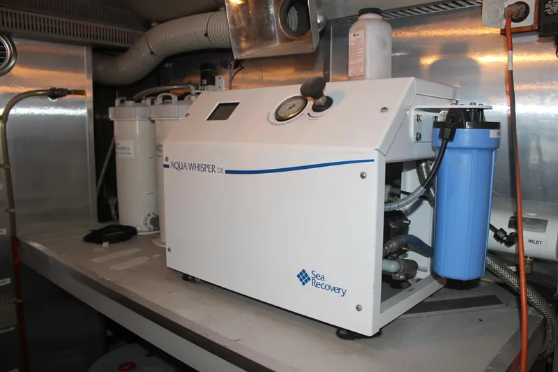 Slide: The Image of Water filtration system in 1999 Horizon 70 Motor Yacht engine room. - 26