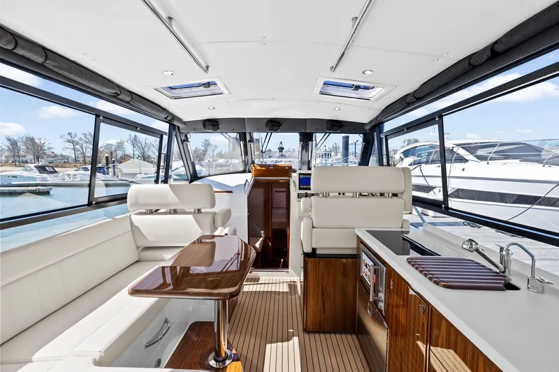 Slide: The Image of Interior of 2025 MJM 42 yacht with luxurious design. - 14