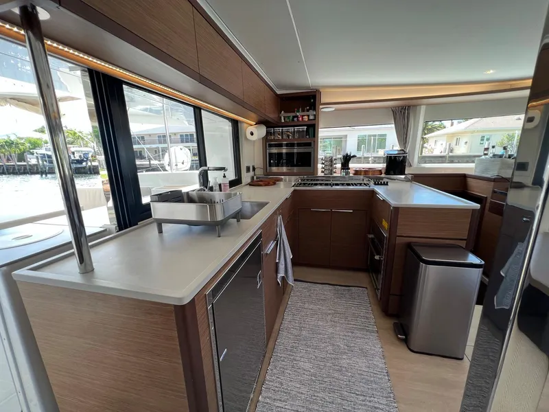 Slide: The Image of Modern kitchen on Lagoon 46 catamaran, year 2022. - 17