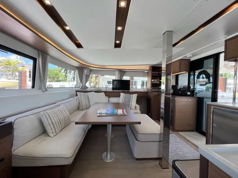 Slide: The Image of Interior of a 2022 Lagoon 46 yacht with modern design. - 22