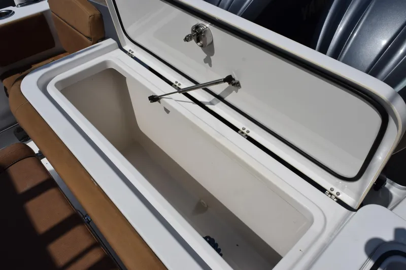 Slide: The Image of Open storage compartment on 2022 Sea Hunt Gamefish 27 Forward Seating boat. - 21
