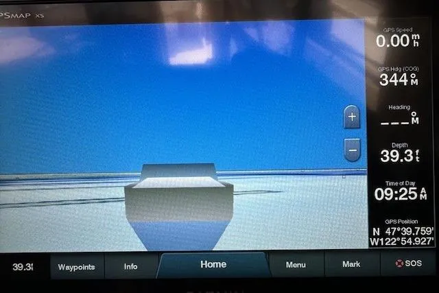 Slide: The Image of Navigation display depth sounder. - 9